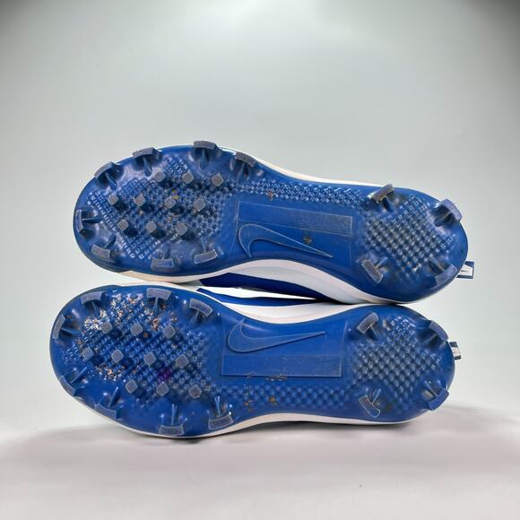 Nike Alpha Huarache Blue White Pro Mid MCS Baseball 923434-411 Youth Size 5.5 - Picture 8 of 10